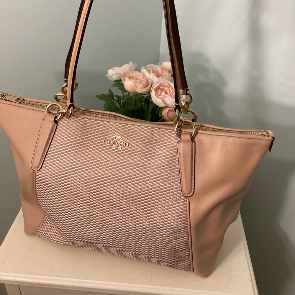 Coach Legacy Jacquard Ava Purse in Beechwood and Ivory